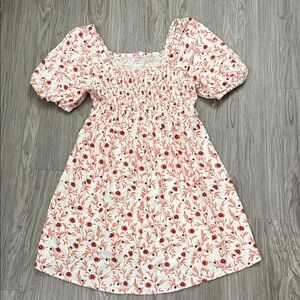 Isabel Maternity by Ingrid & Isabel Red Floral Mini Dress Size S